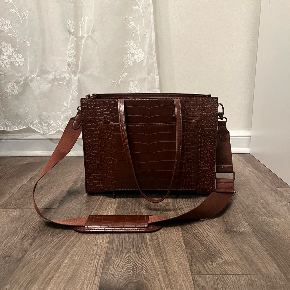 Beis Work Tote in Maple Croc